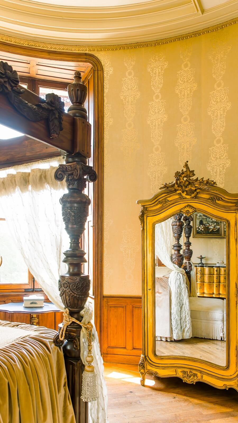 luxury bedroom in french castle