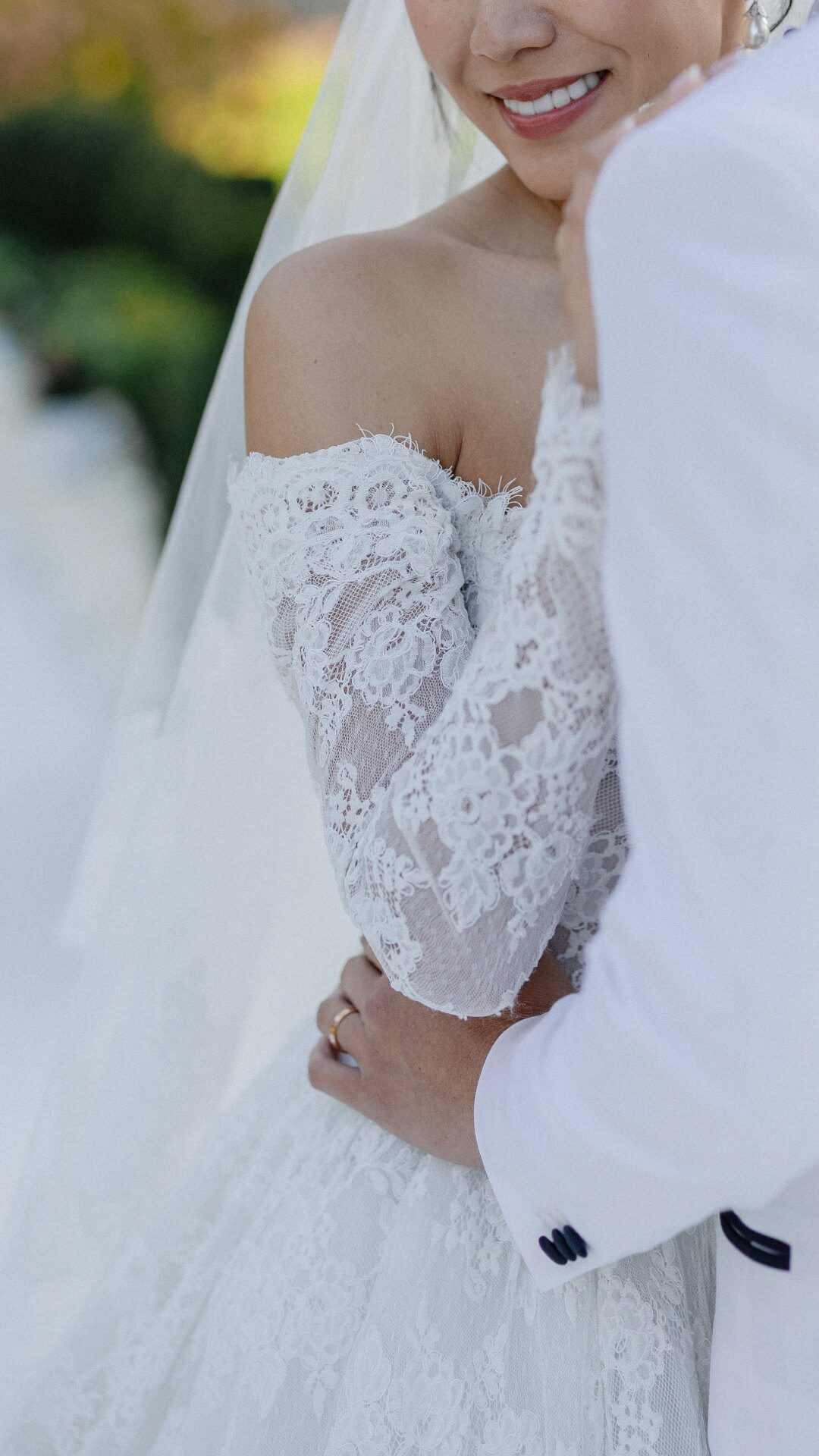 luxury bride at her french chateau wedding gives her chateau wedding reviews